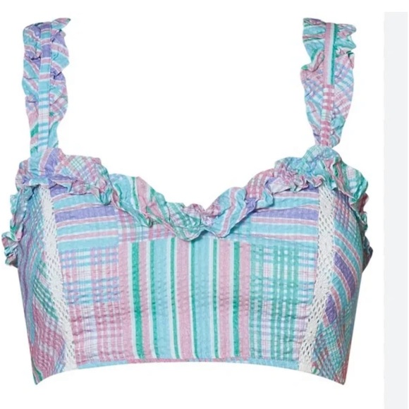 LoveShackFancy Candyland Mireya Bralette & Corbette Skirt Set NWT - Picture 3 of 11